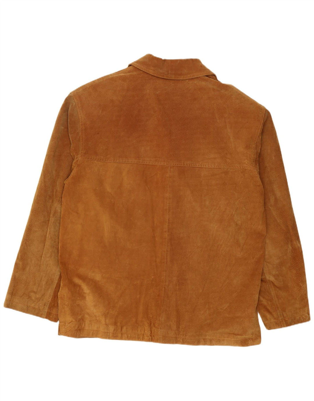 Giacca vintage in pelle scamosciata da uomo IT 46 piccola in pelle beige