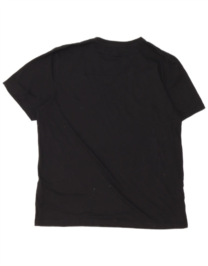 Ted Baker Mens Graphic T-Shirt Top Size 4 Large Black Cotton