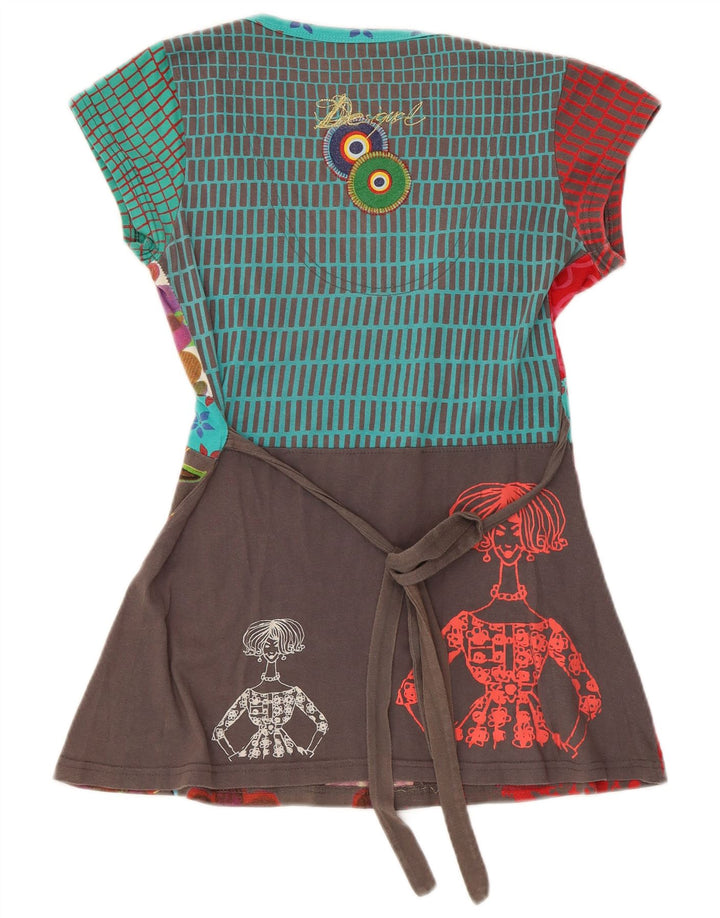 Desigual Tunica da donna Top UK 12 Medio Multicolore Floreale