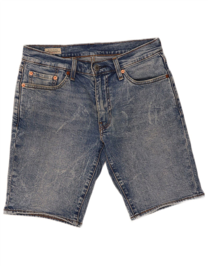 LEVI'S Mens 511 Slim Fit Denim Shorts W29 Small Blue Cotton