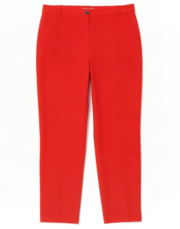 Pantaloni chino a vita alta da donna Tommy Hilfiger UK 12 medi W30 L28 rossi