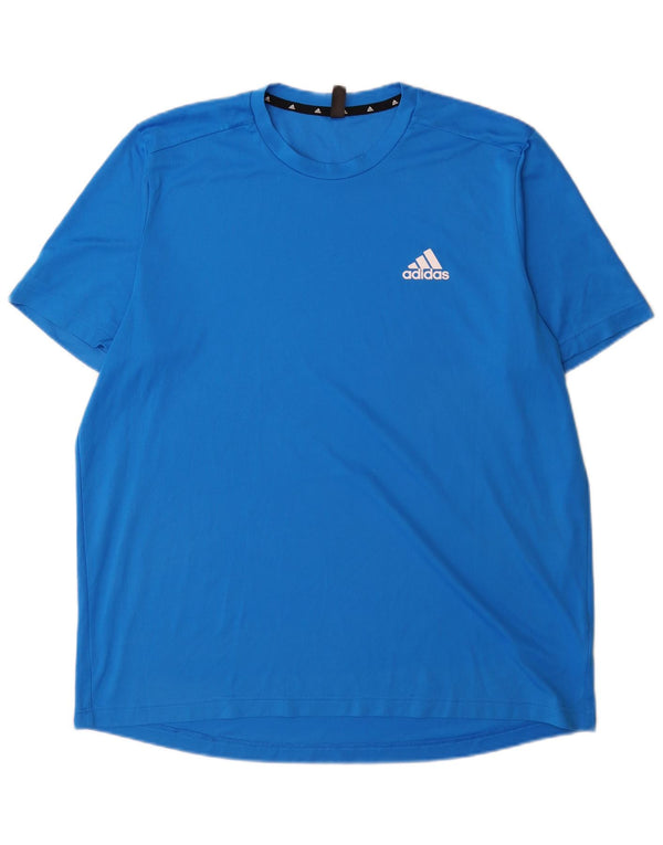 Adidas Hombre Aeroready Camiseta Top XL Azul Poliéster