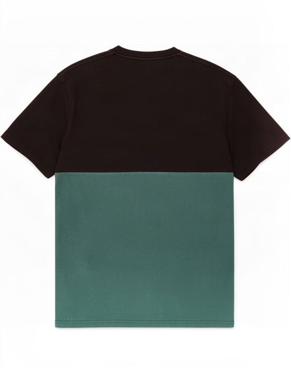 Vans T-shirt coupe classique pour hommes, noir moyen, colour block