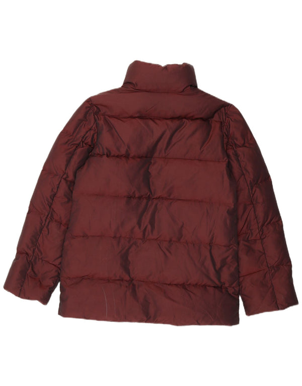 Zara Mujer Chaqueta Acolchada UK 44 Medium Borgoña
