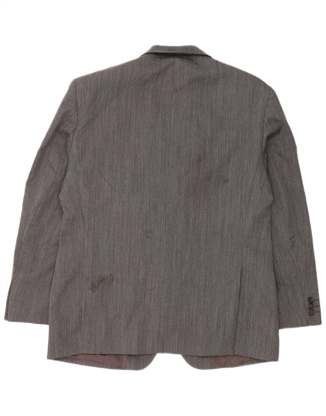 Marks & Spencer Mens 2 Button Blazer Jacket UK 40 Large Grey Wool