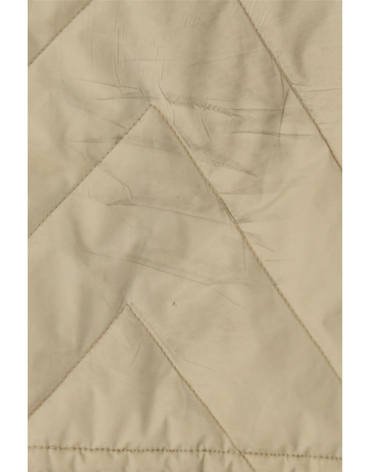 GEOX Womens Overcoat IT 48 XL Off White Argyle/Diamond Vintage Geox and Second-Hand Geox from Messina Hembry 