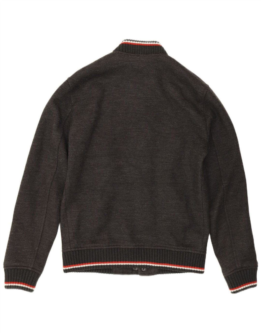 Giacca college da uomo Superdry UK 38 Acrilico a righe grigio medio