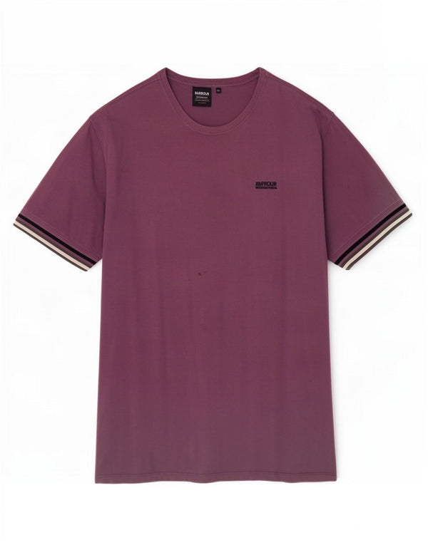 Barbour Uomo T-shirt su misura Top 2XL Viola Cotone