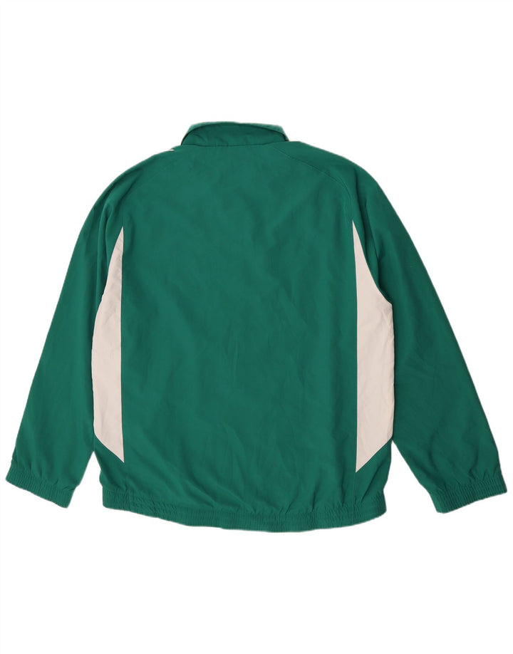 Puma Mens Tracksuit Top Jacket Large Green Colourblock Polyester