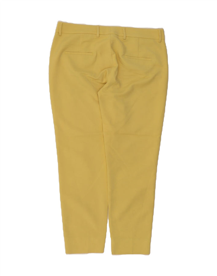 ZARA Womens Slim Chino Trousers EU 40 Medium W36 L27 Yellow Polyester Vintage Zara and Second-Hand Zara from Messina Hembry 