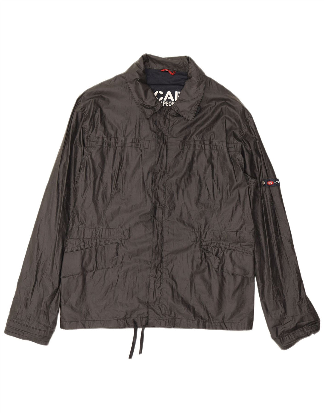 X-CAPE Herre Utility Jacket UK 44 2XL Sort Bomuld