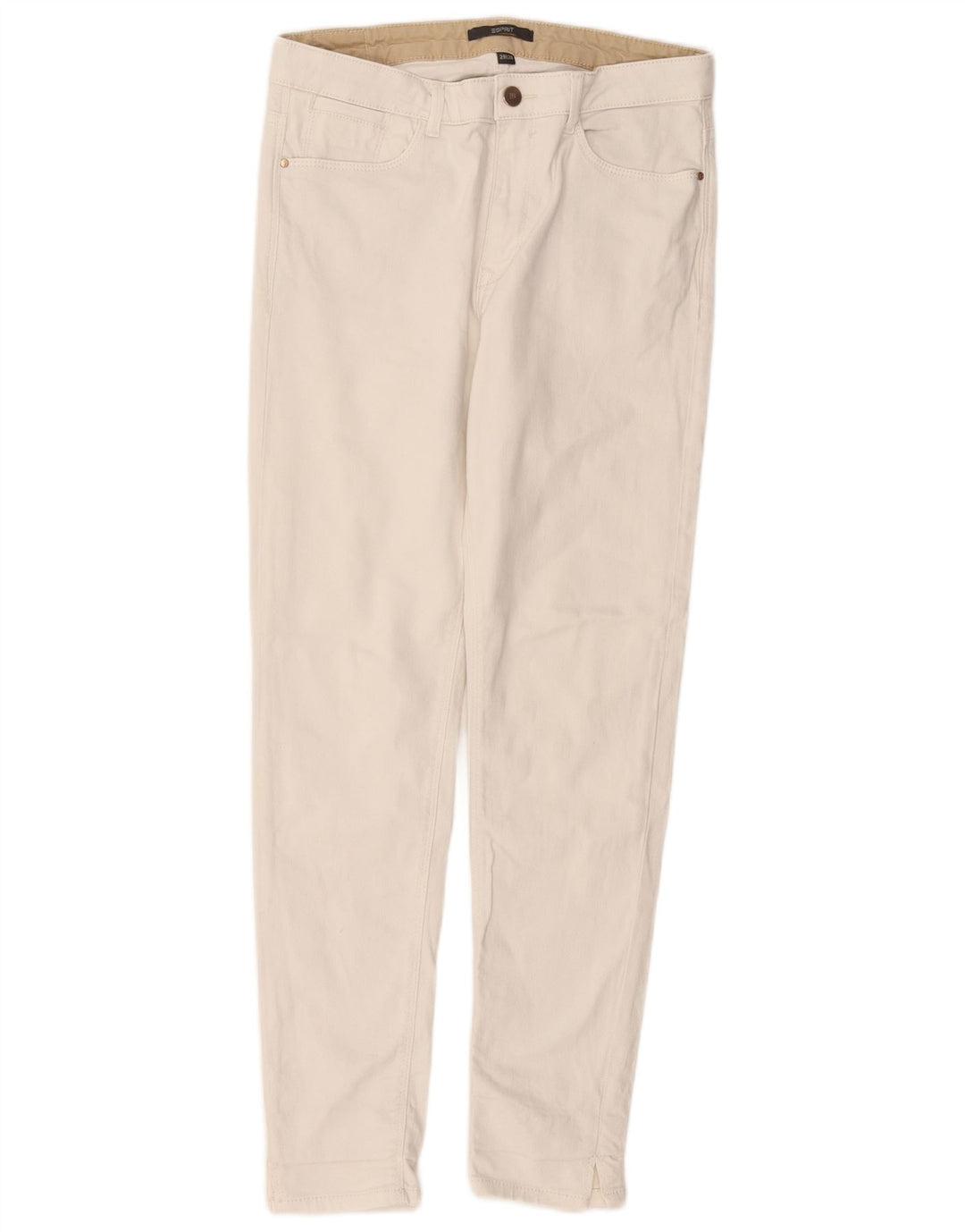 Jeans slim da donna Esprit W29 L28 cotone bianco