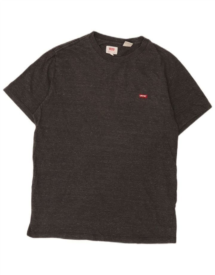 Męska koszulka Levi's Top, mała, szara, nakrapiana bawełna