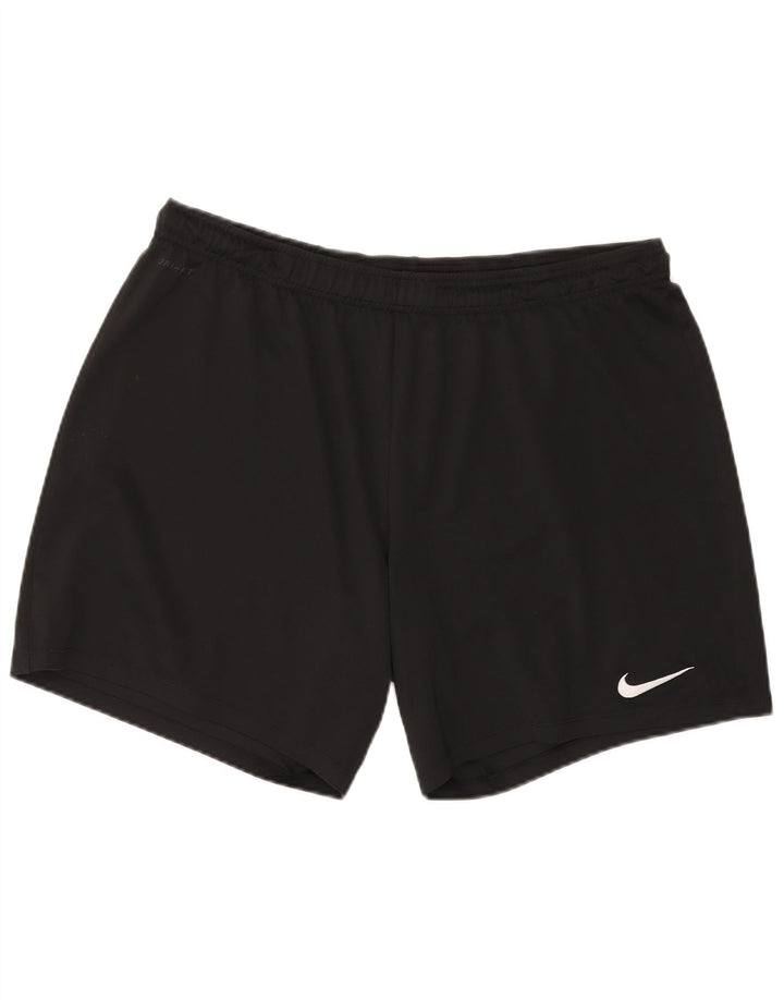 Short de sport Nike pour hommes, grand, noir, polyester