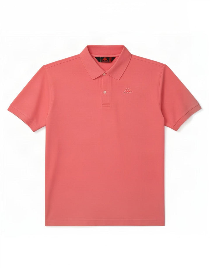 Kappa Mens Polo Shirt Large Pink Cotton
