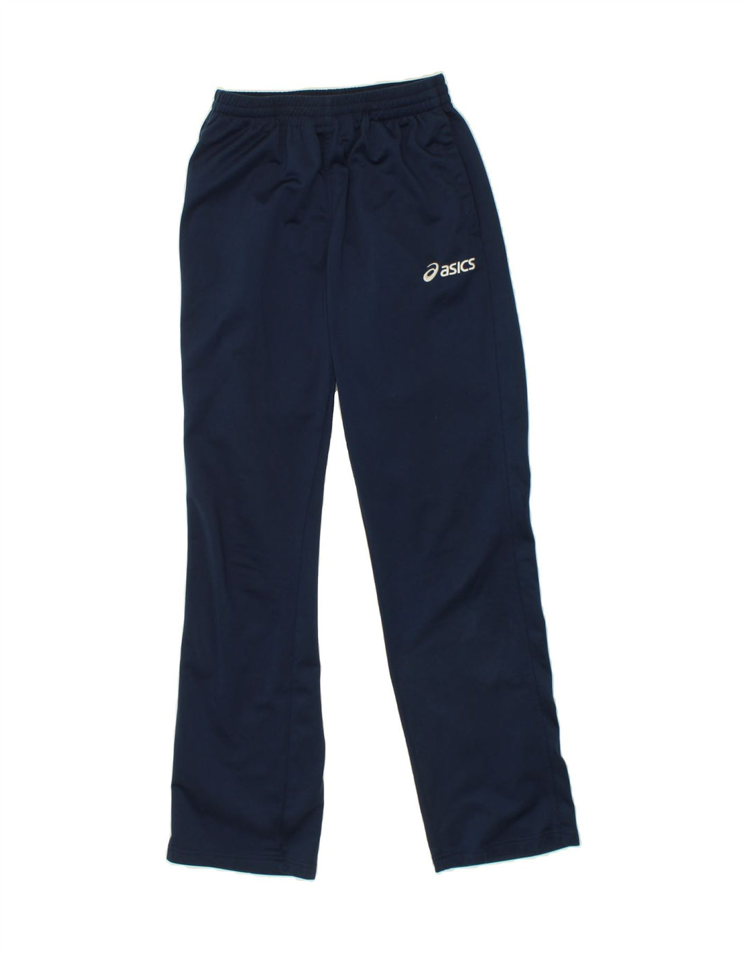 ASICS Womens Tracksuit Trousers UK 14 Medium Navy Blue Polyester Vintage Asics and Second-Hand Asics from Messina Hembry 