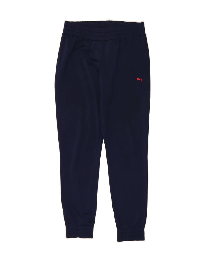 PUMA Womens Tracksuit Trousers Joggers UK 14 Large  Navy Blue Polyester Vintage Puma and Second-Hand Puma from Messina Hembry 