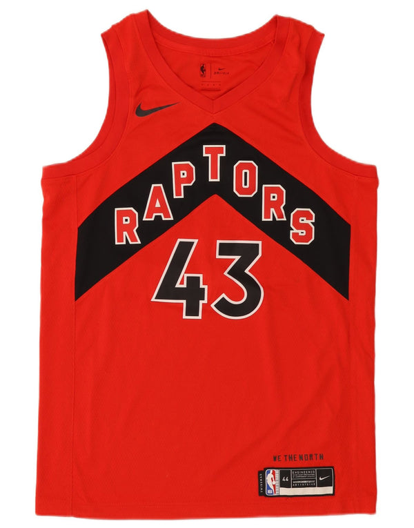 Nike Herre Toronto Raptors Grafisk Vest Top Medium Rød Colourblock Polyester