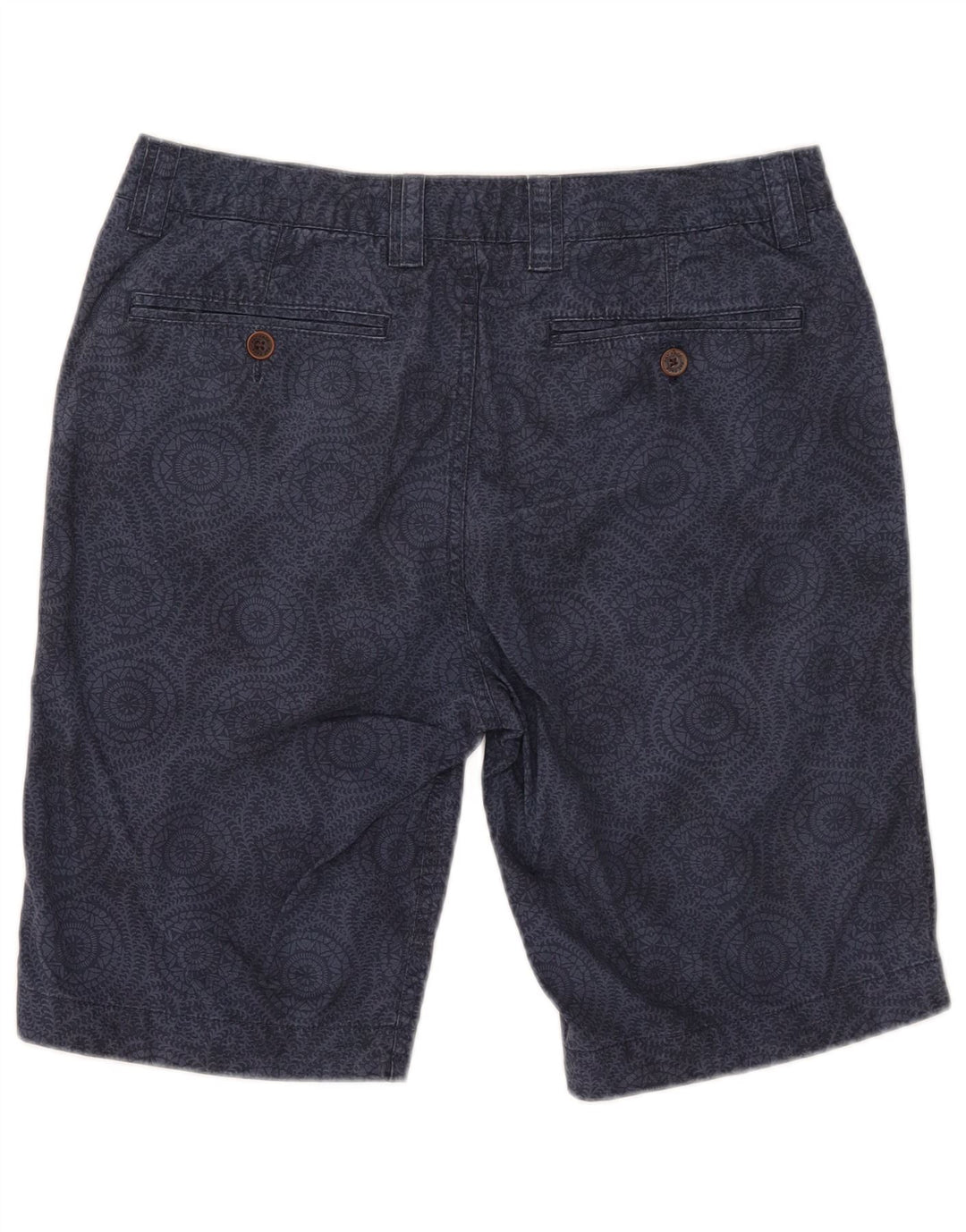Fat Face Mens Chino Shorts W32 Medium Navy Blue Floral Cotton