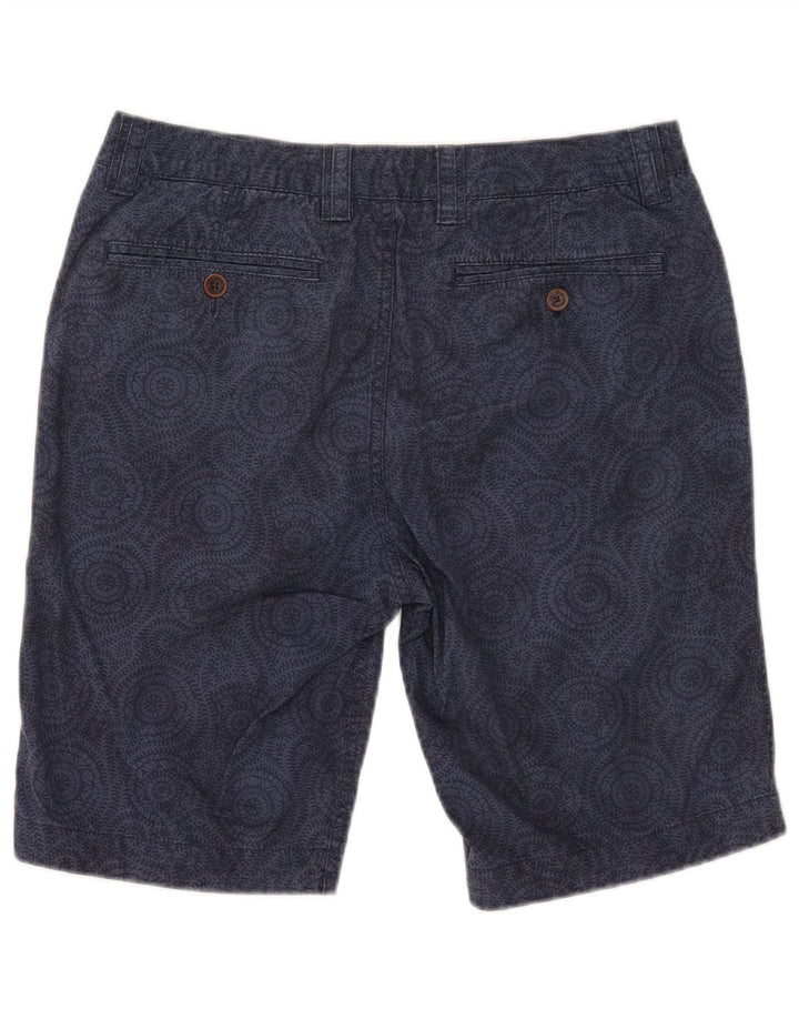 Fat Face Mens Chino Shorts W32 Medium Navy Blue Floral Cotton