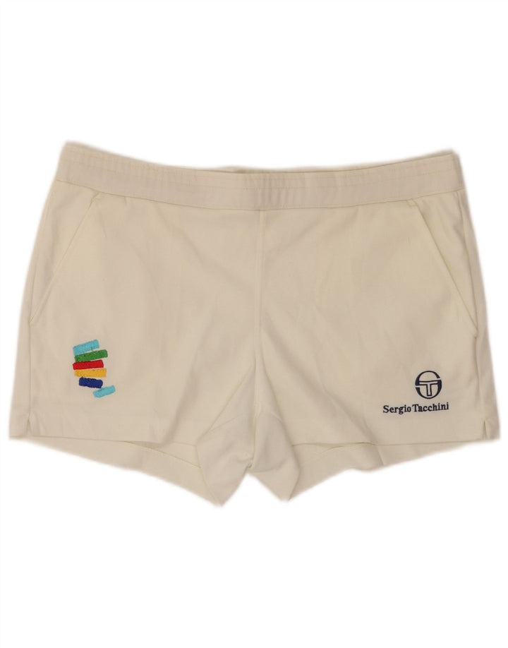 Męskie spodenki sportowe Sergio Tacchini IT 50 XL, biały poliester