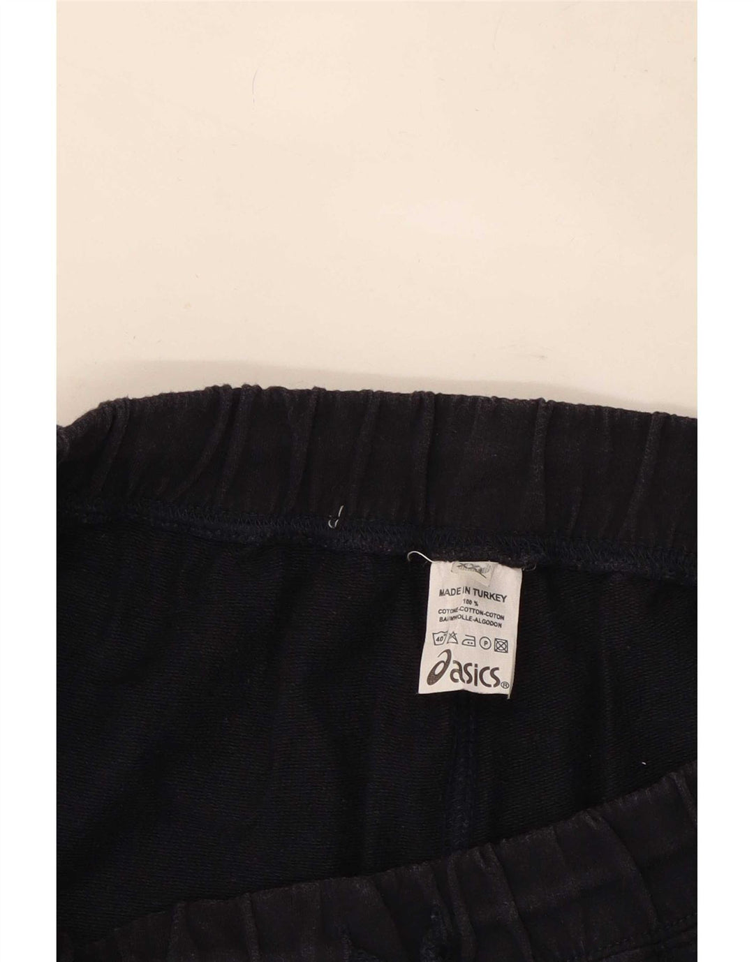 Asics Pantalon De Survêtement Femme 2XL Bleu Marine Coton