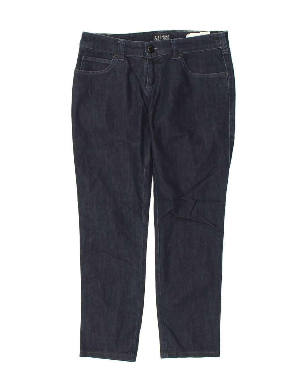 ARMANI Womens Slim Jeans W30 L27  Navy Blue Cotton | Vintage Armani | Thrift | Second-Hand Armani | Used Clothing | Messina Hembry 