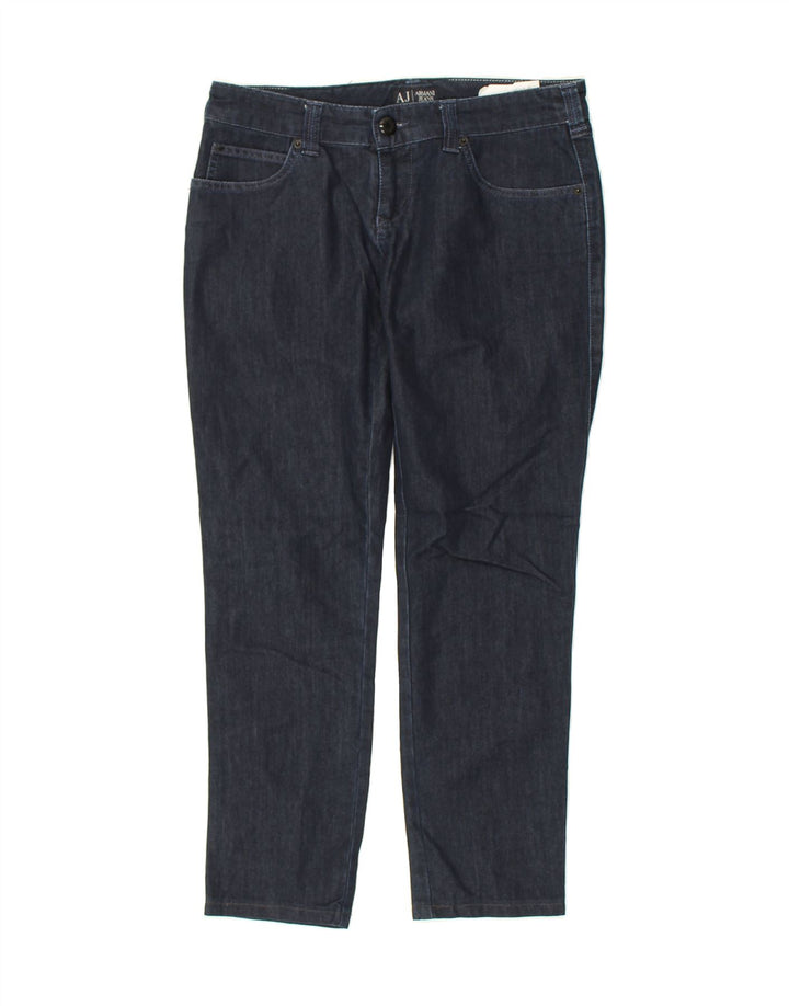 ARMANI Womens Slim Jeans W30 L27  Navy Blue Cotton | Vintage Armani | Thrift | Second-Hand Armani | Used Clothing | Messina Hembry 