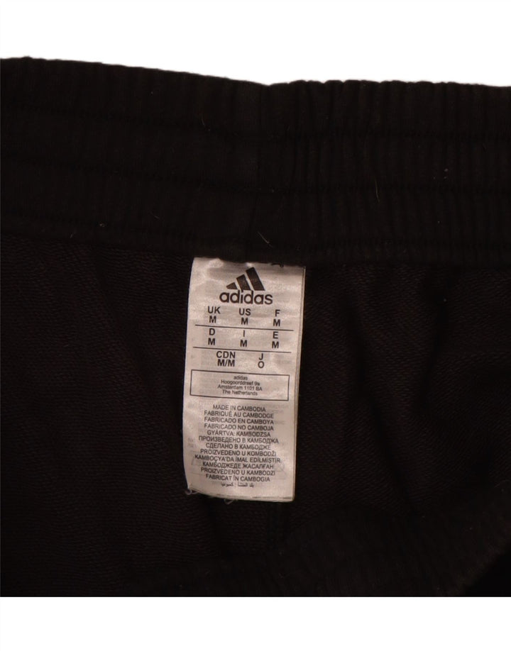 Pantaloncini sportivi Adidas da donna medi in cotone nero