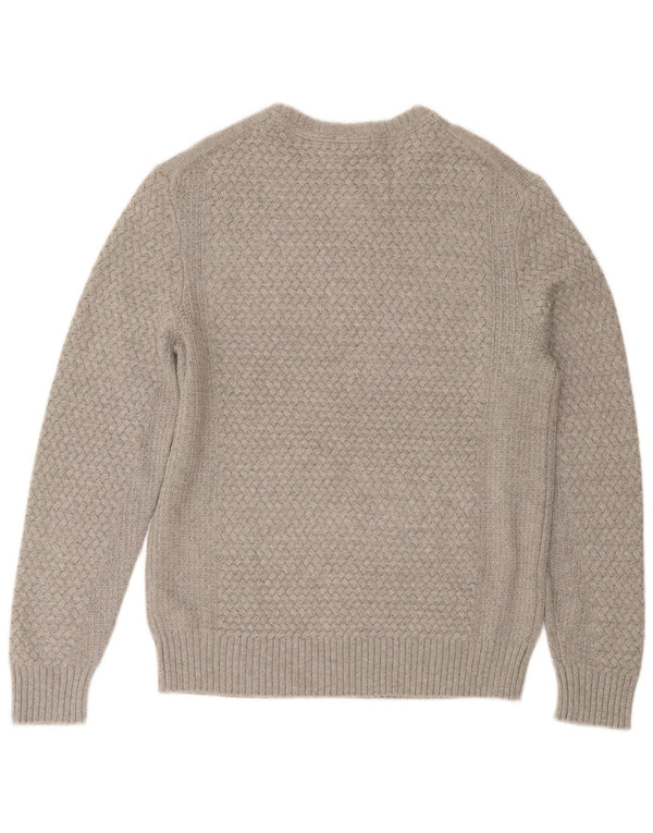 Timberland Mens Slim Fit Boat Neck Jumper Sweater Medium Grey Viscose