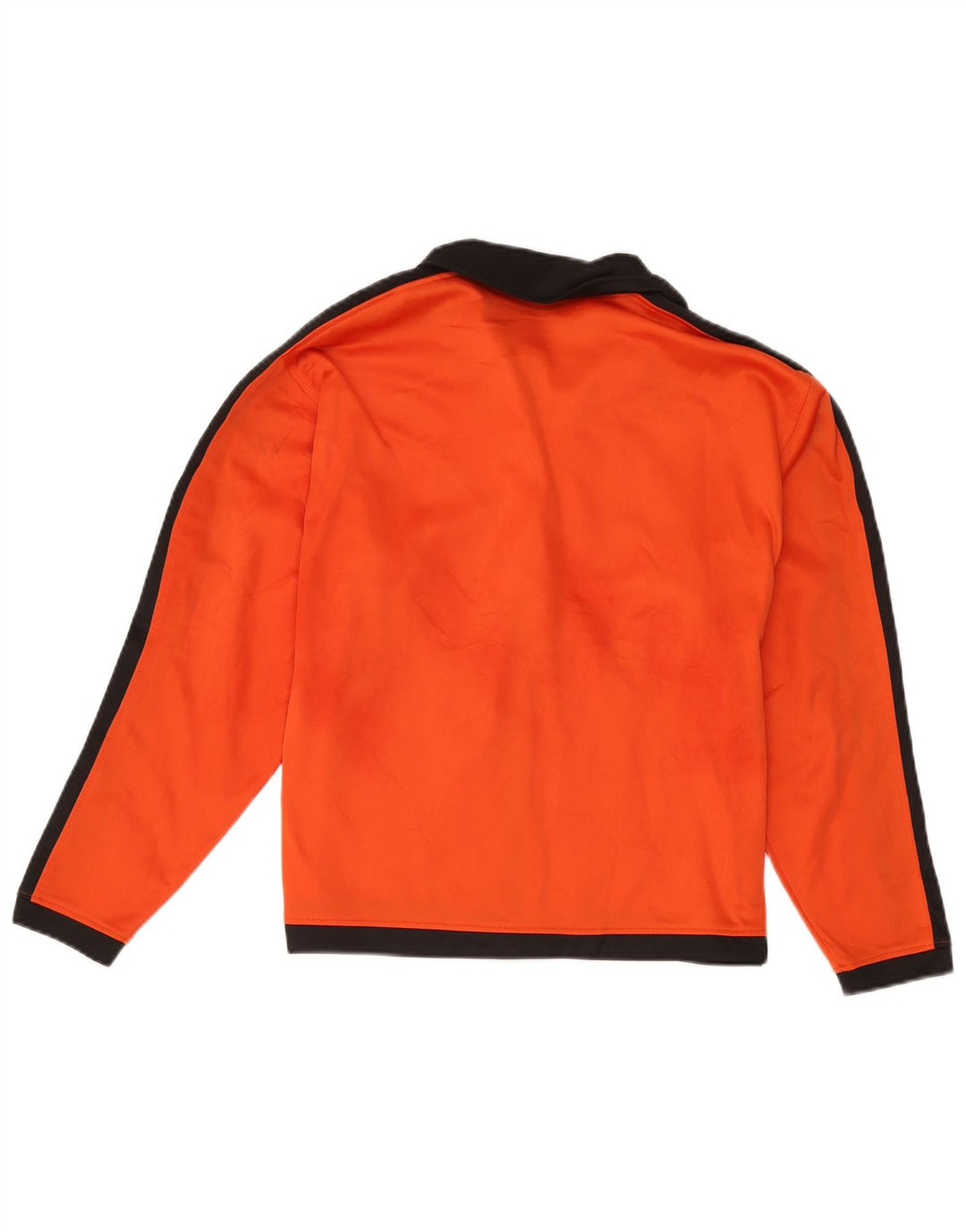Asics Womens Graphic Tracksuit Top Jacket UK 16 Large Orange Colourblock