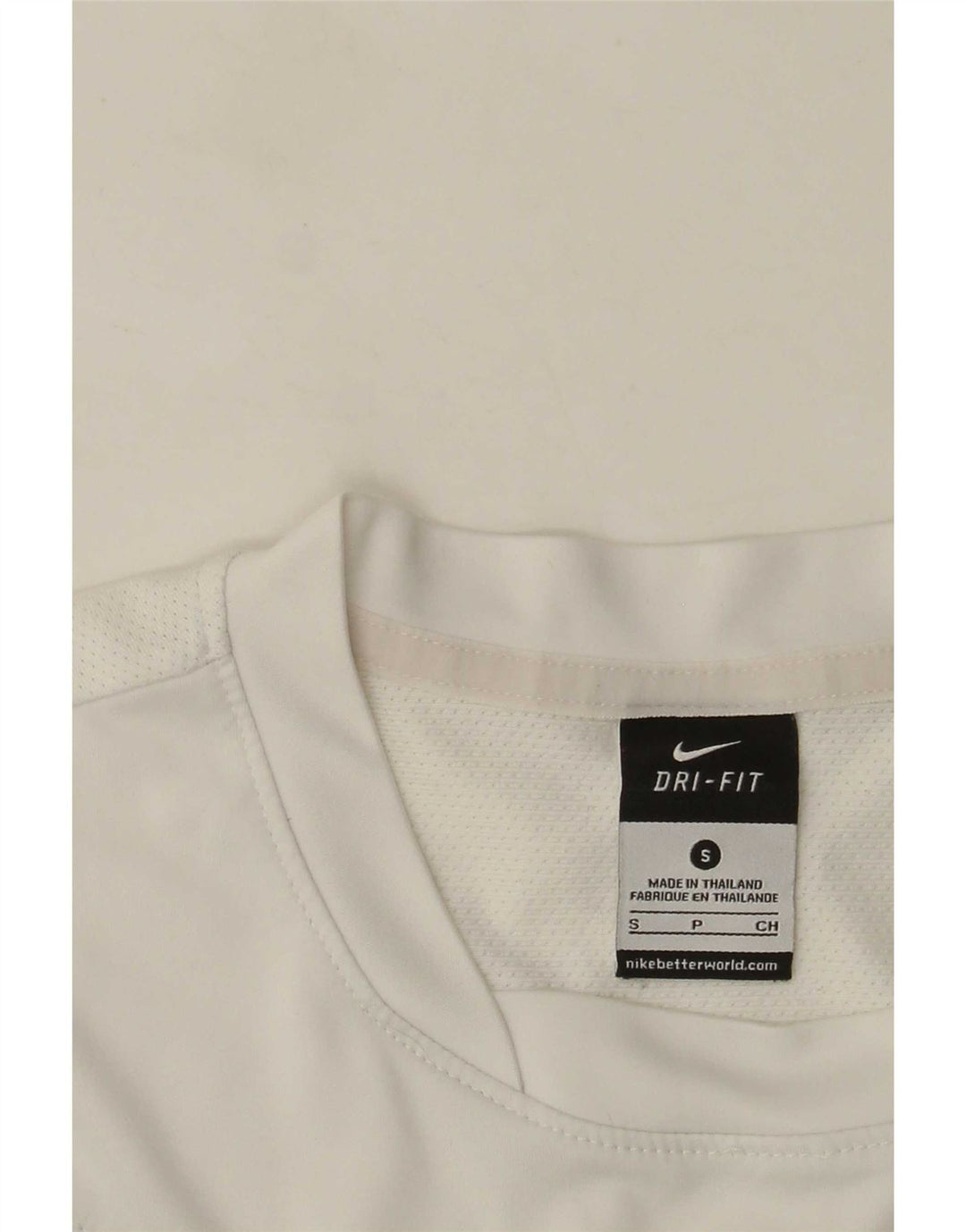 Nike Herren Dri Fit T-Shirt Top Small Weiß Farbblock