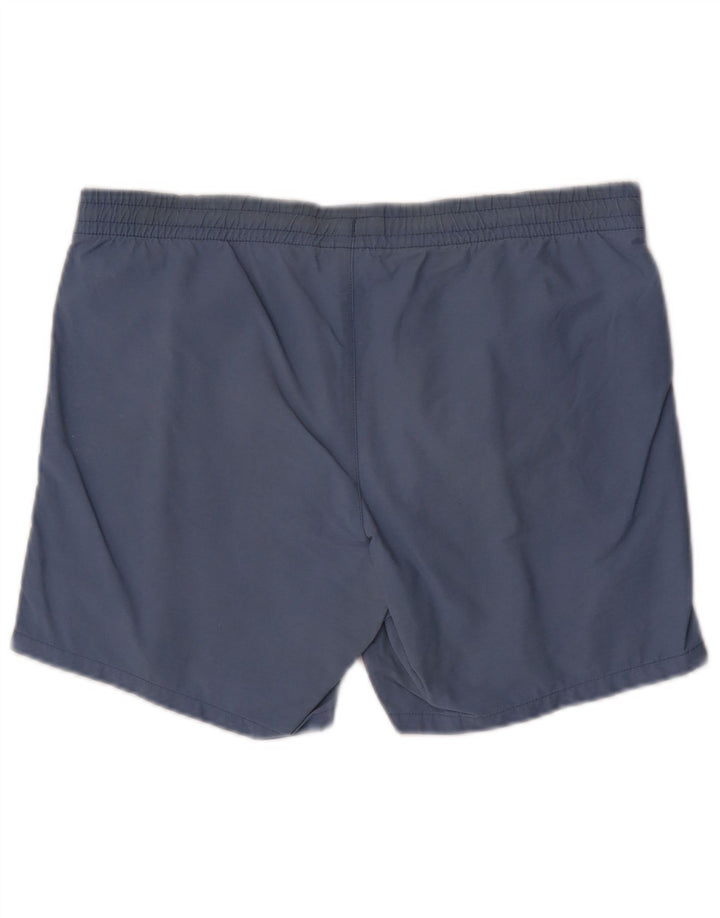 Pantaloni scurți de înot Lacoste pentru bărbați, bumbac albastru mediu