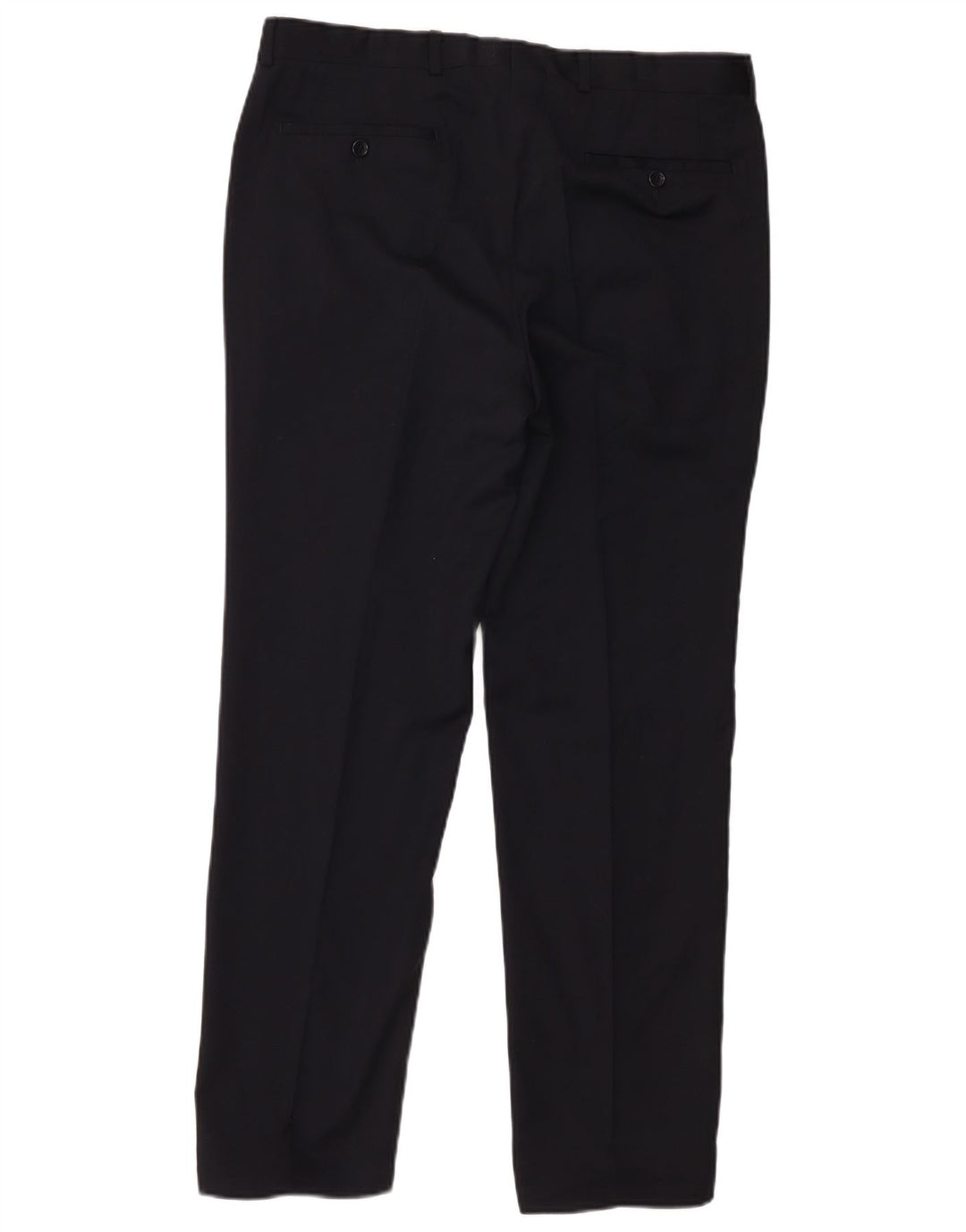 Armani Mens Straight Suit Trousers W34 L28 Black