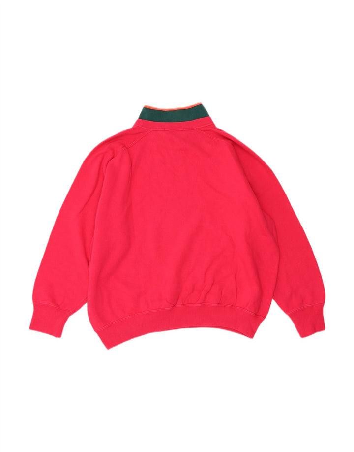 AMERICAN SYSTEM Womens Sweatshirt Jumper UK 16 Large Pink Colourblock