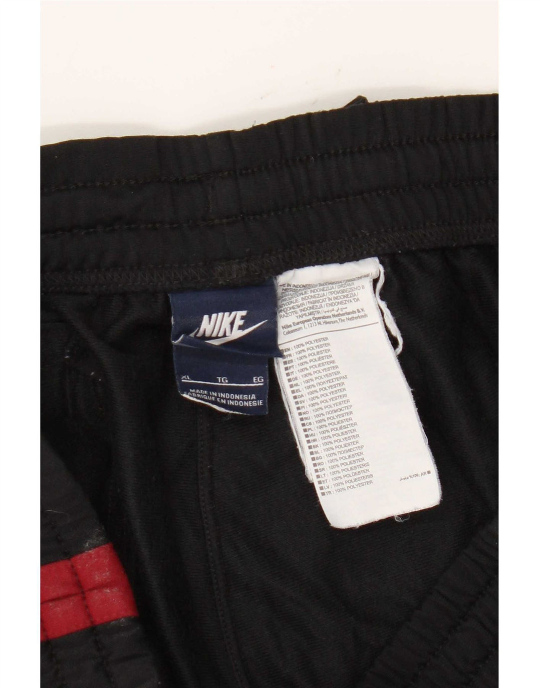 Nike Mens Tracksuit Trousers XL Black Colourblock Polyester