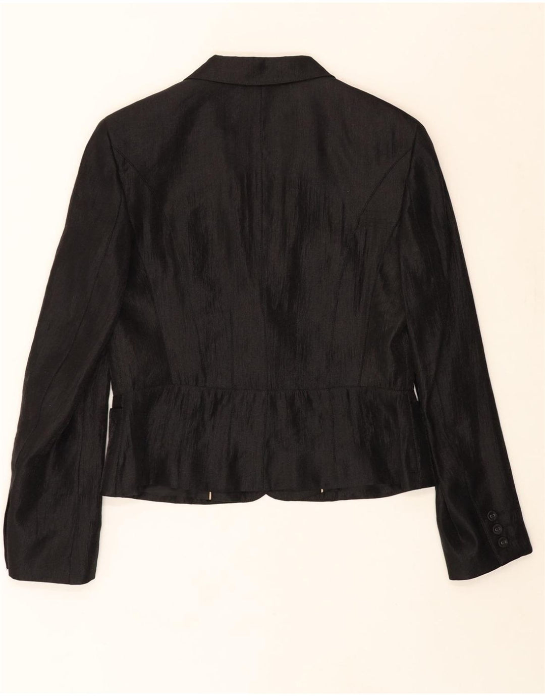 ESPRIT Womens 2 Button Blazer Jacket UK 14 Medium  Black Viscose Vintage Esprit and Second-Hand Esprit from Messina Hembry 