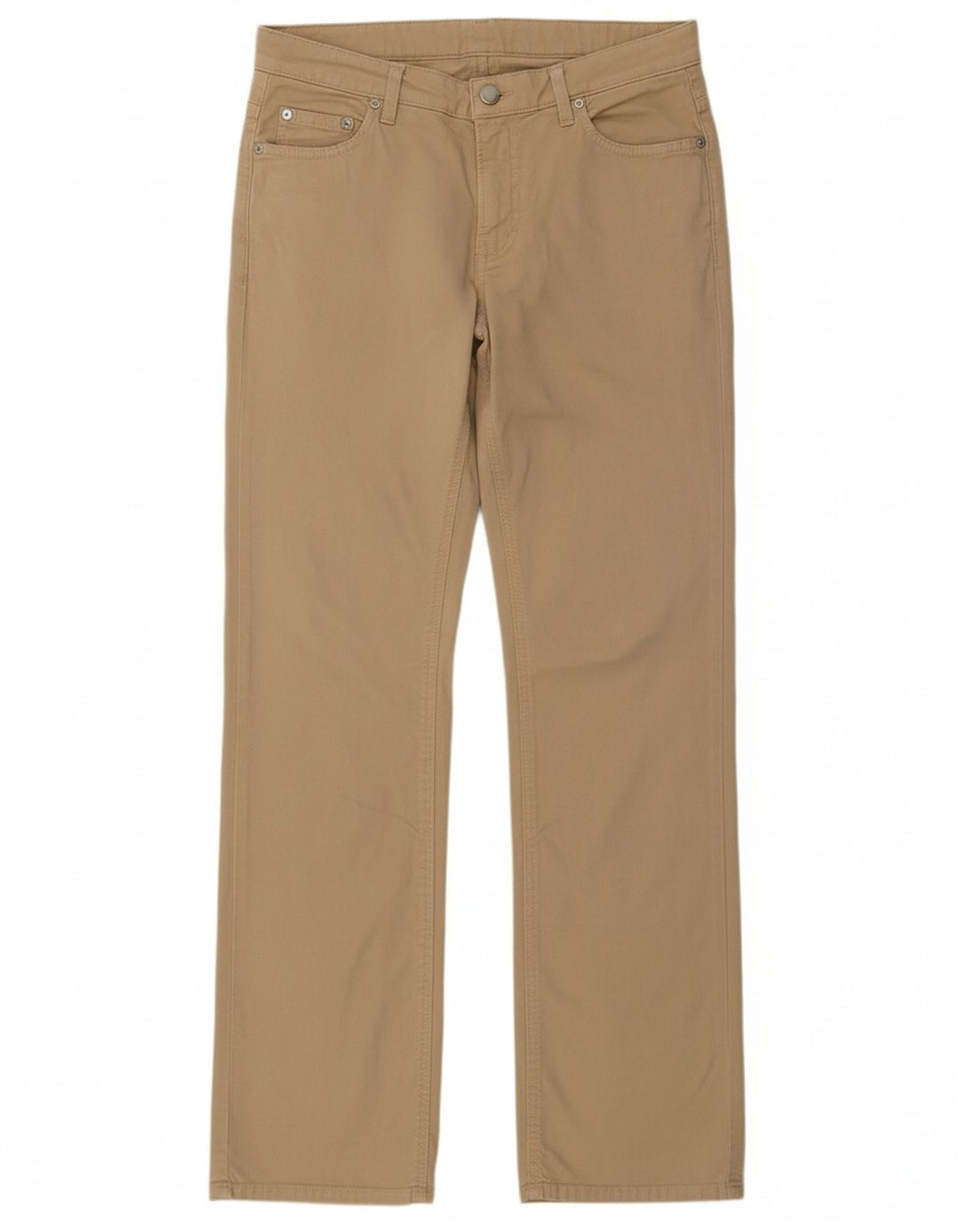 GANT Calça feminina reta casual W27 L32 algodão bege