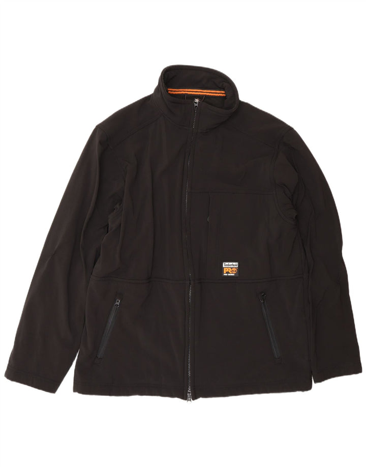 Timberland Mens Windbreaker Jacket UK 42 XL Black Polyester