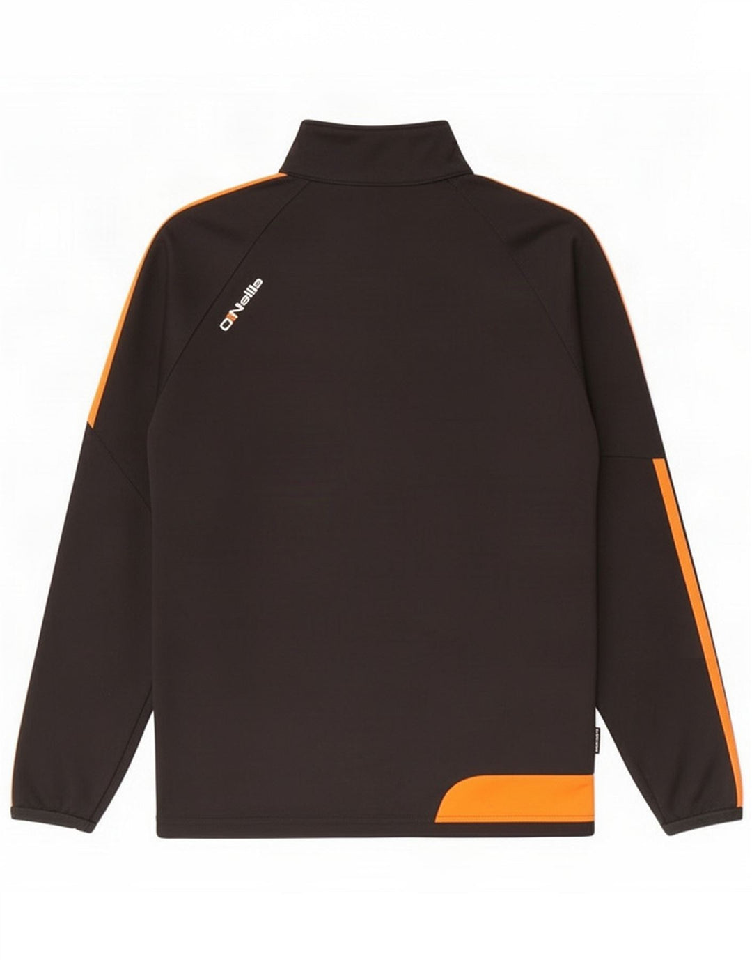 O'Neills Top da uomo con grafica pullover in tinta unita color nero medio
