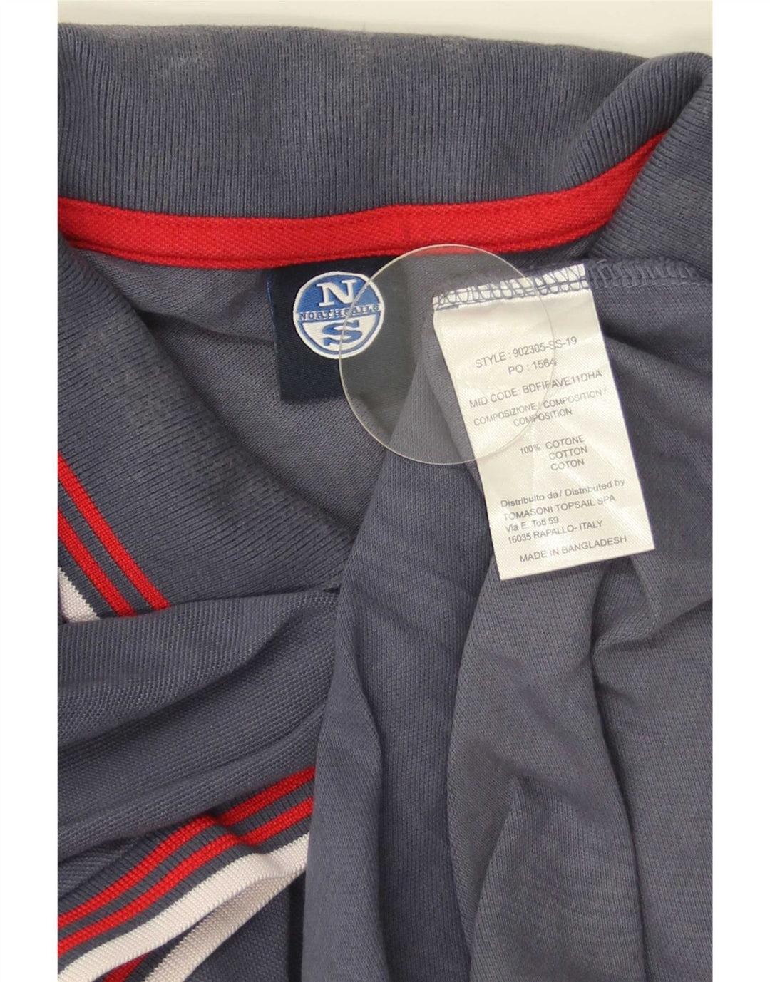 Polo da uomo North Sails grande in cotone blu navy