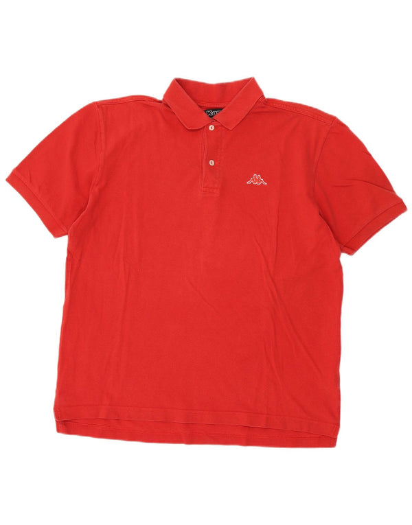 Kappa Polo Homme Grand Rouge Coton