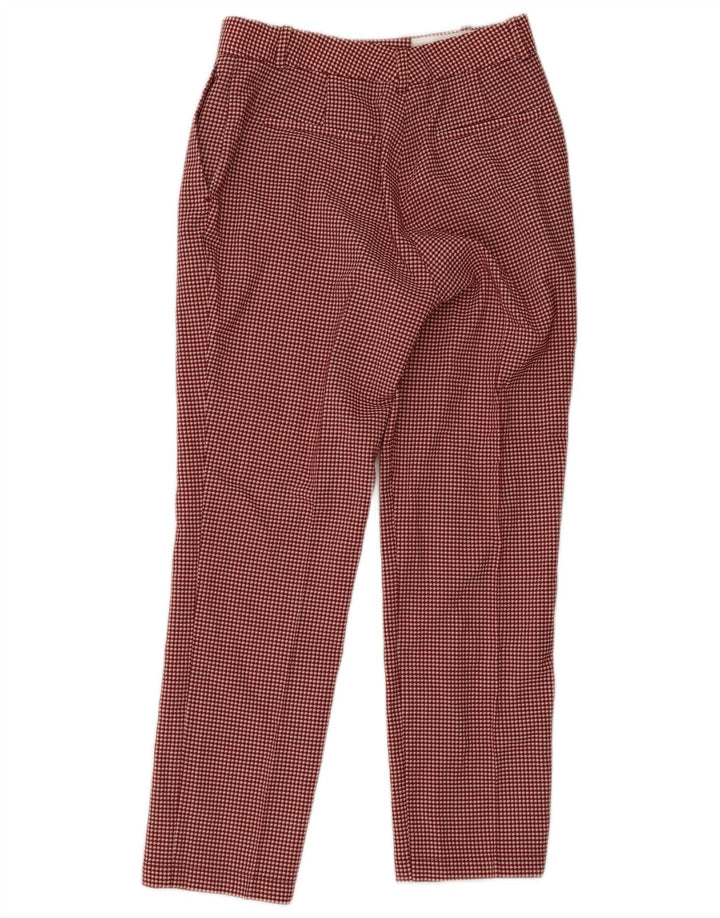 Massimo Dutti Damen Chinohose EU 38 Small W28 L28 Roter Hahnentritt