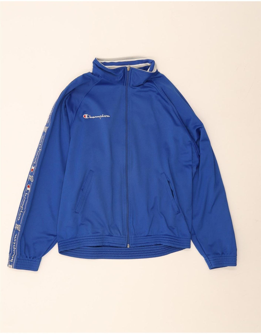 Ανδρική φόρμα Champion Graphic Top Jacket Medium Blue Colourblock