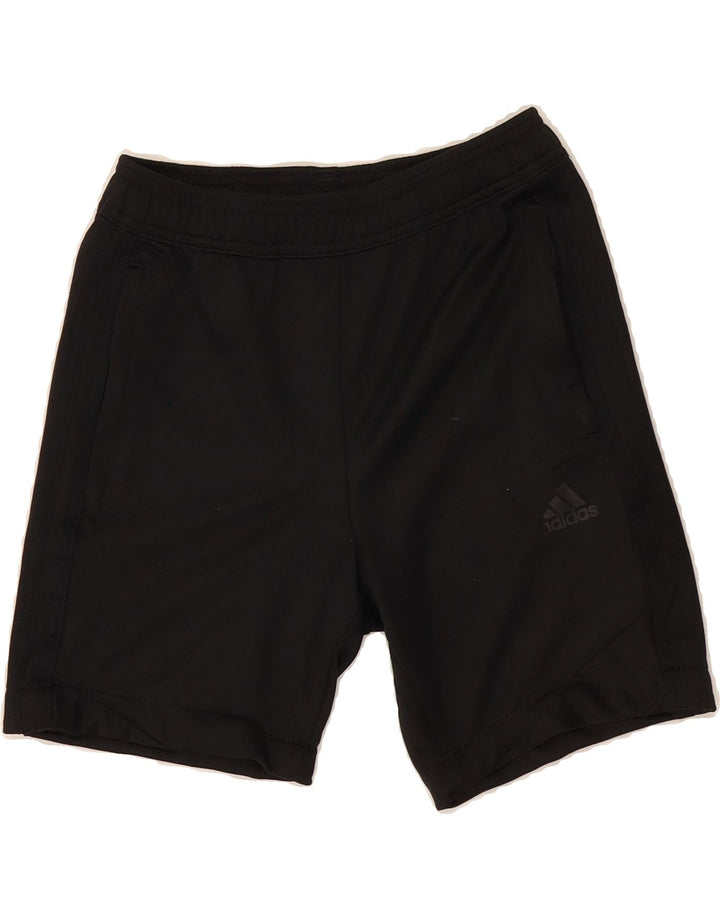 ADIDAS Boys Sport Shorts 11-12 Years  Black Polyester Vintage Adidas and Second-Hand Adidas from Messina Hembry 