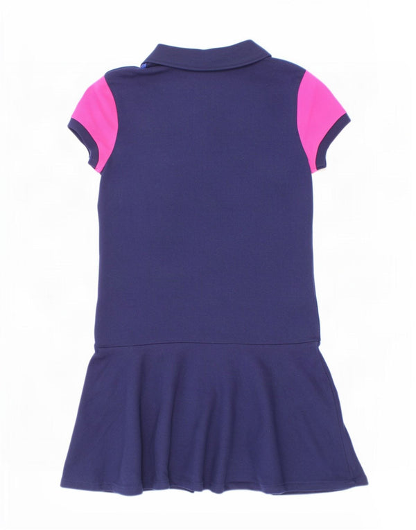 Vestido polo feminino Polo Ralph Lauren 8-9 anos médio azul marinho colorblock
