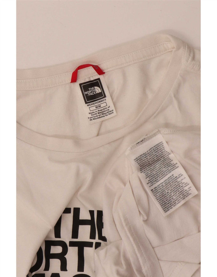 The North Face Herre grafisk T-shirt Top Medium Hvid Bomuld