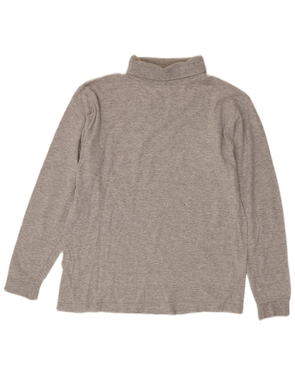 Wrangler Top con cuello vuelto y manga larga de algodón gris medio para hombre