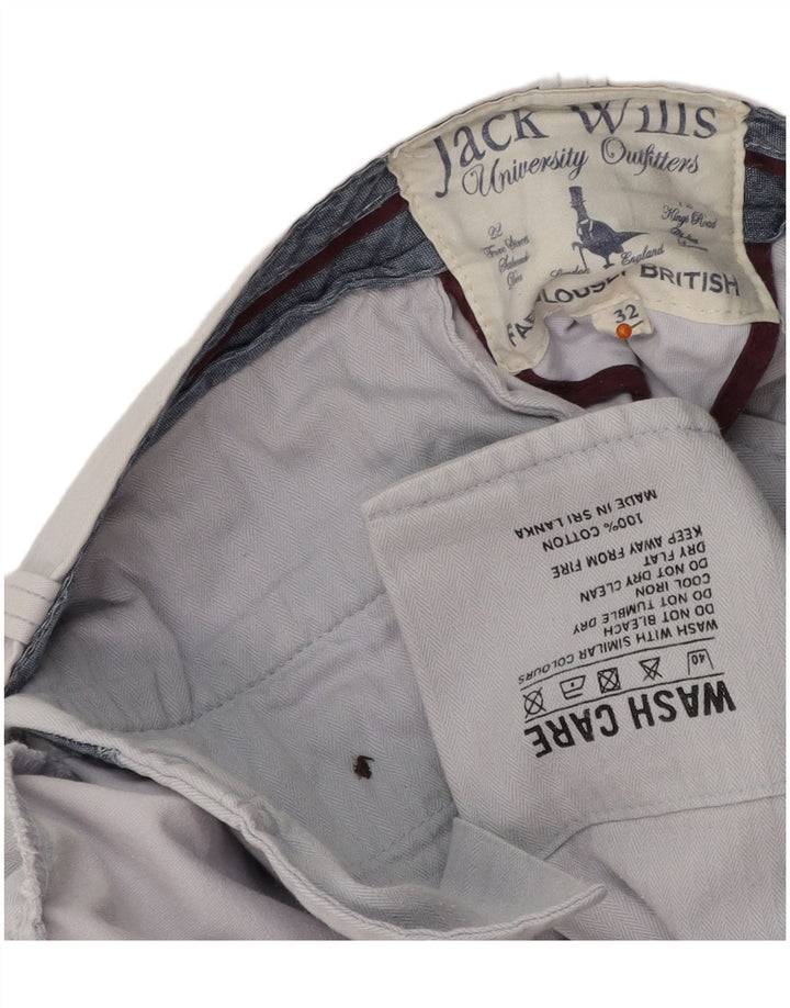 JACK WILLS Chino Shorts til mænd W32 Medium Blue Bomuld