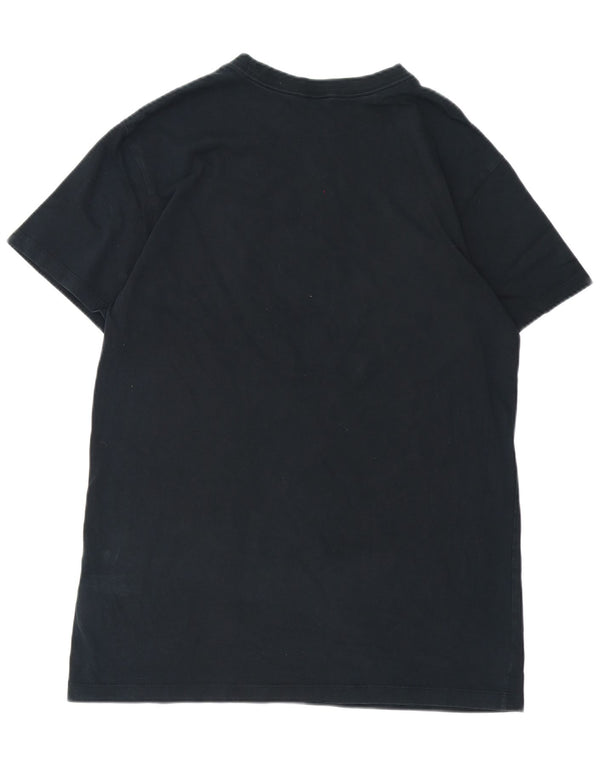 NIKE Mens T-Shirt Top Large Navy Blue Cotton